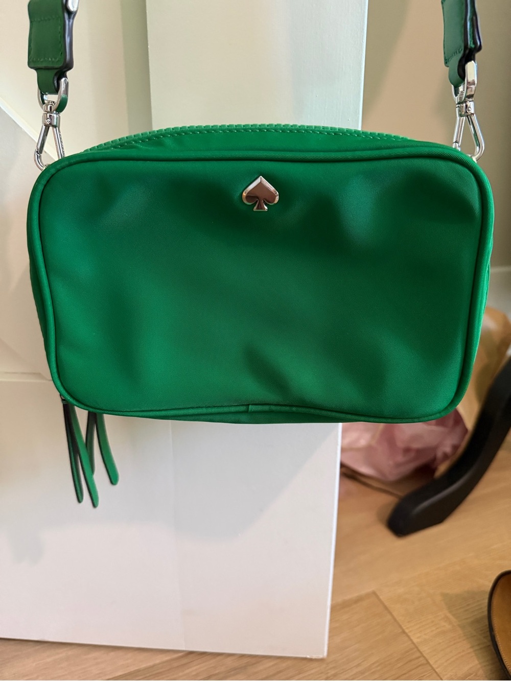 kate spade Green Nylon Crossbody Camera Bag